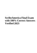 ScribeAmerica Final Exam with 100% Correct Answers Verified 2023