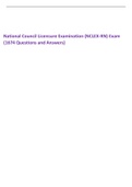 National Council Licensure Examination (NCLEX-RN) Exam {1674 Questions and Answers with Explanations}
