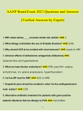 AANP Board Exam 2023 Questions and Answers (Verified Answers by Expert)