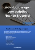 200+ Hoofdvragen voor hbo scripties Finance & Control