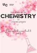 Btec applied science unit 5 Chemistry revision booklet