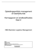 NCOI Opleidingsportfolio Management en Bedrijfskunde deel 2 - Behaald incl beoordeling.