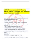  ATI RN Fundamentals 2019B Practice 	  B(NEW Update Questions And Answers) Latest Updates. A GRADE.	          A nurse is administering IV fluid to an older adult client. The nurse should perform which  priority assessment to monitor for adverse effects?	 
