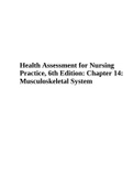 Health Assessment for Nursing Practice, 6th Edition: Chapter 14: Musculoskeletal System (Complete)