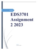EDS3701 Assignment 2 2023 