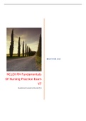 NCLEX RN Fundamentals  Of Nursing Practice Exam V7