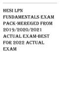 HESI LPN EXIT EXAM-MEREGED FROM- 2019/2020&2021 -ACTUAL EXAMS