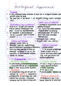The Biological Approach - Psychology AQA