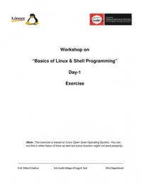 Workshop on "Basics of Linux & Shell Programming"