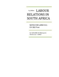 Labour Relations in South Africa: FREE Chapter 1&2