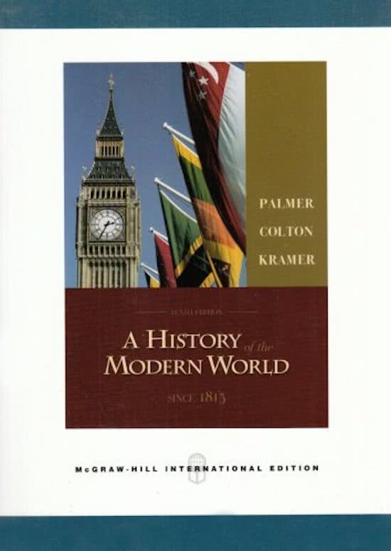 Palmer, A History of the Modern World, H11-H20 (1800-1940)