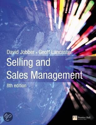 Selling and Sales Management summary