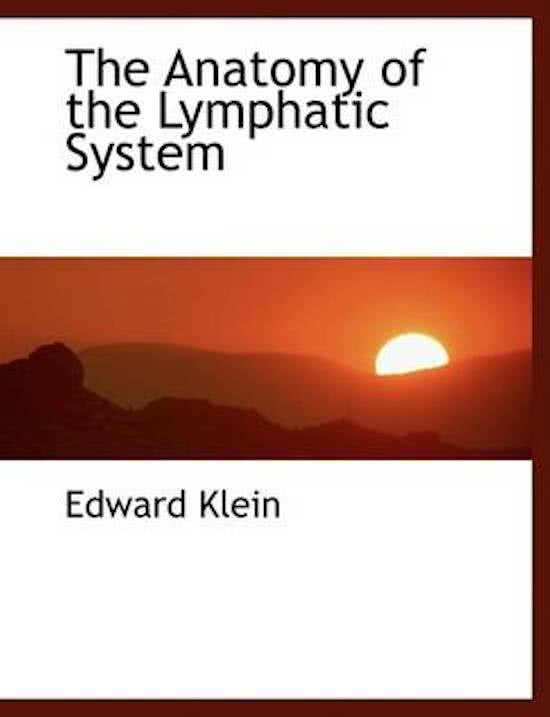 The Anatomy of the Lymphatic System