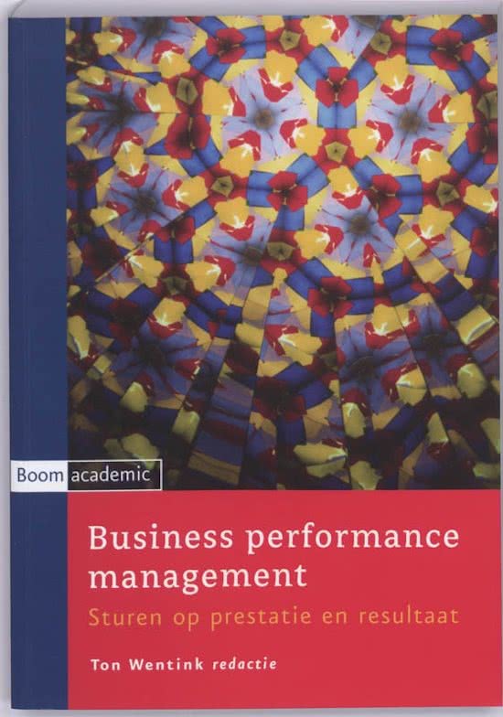 Samenvatting Business Performance Management -  Performancemanagement