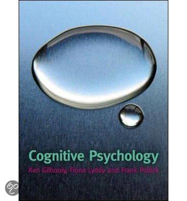 Cognitive Psychology - All notes lectures about H8 tm H14 
