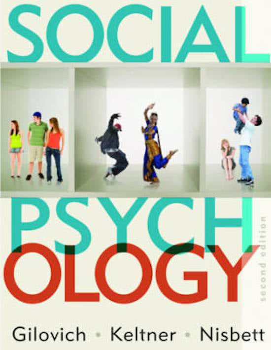 [Social Psychology,Gilovich,2e] Test Bank for 2023-2024: Study Smarter, Not Harder