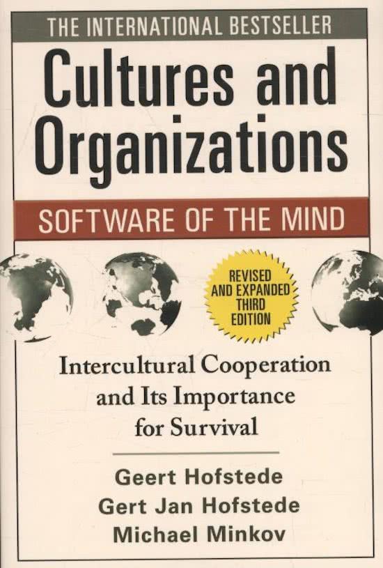 Samenvatting Cultures and Organizations (3Rd Edn), ISBN: 9780071664189  Intercultural Management