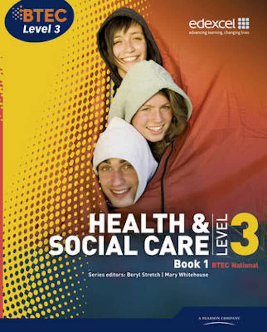 BTEC Level 3 National Health and Social Care: Student Book 1