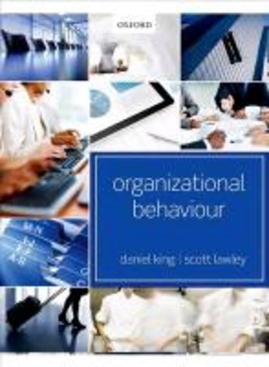 Summary Organizational Behaviour 