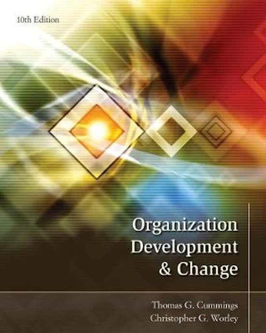Organization Development and Change, Cummings - Complete test bank - exam questions - quizzes (updated 2022)