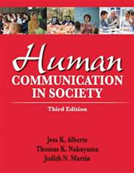 Human Communication in Society, Alberts - Complete test bank - exam questions - quizzes (updated 2022)