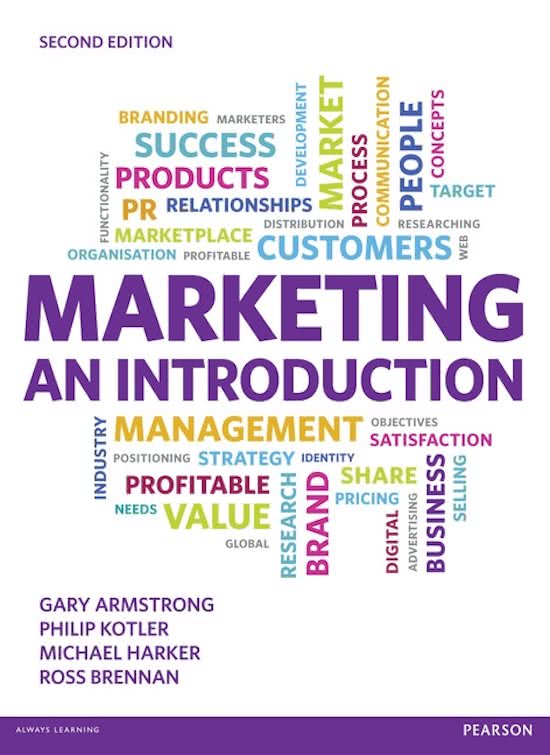Glossary - chapter 1 to 16 - Marketing an Introduction,  2th (second) edition