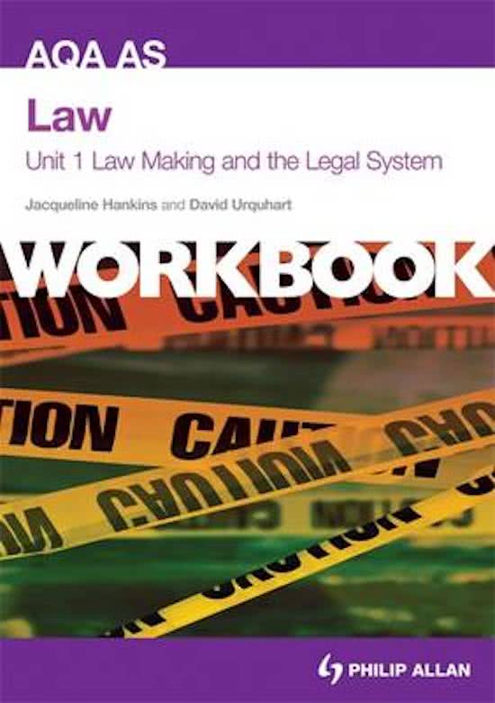 AQA AS Law Unit 1 Workbook