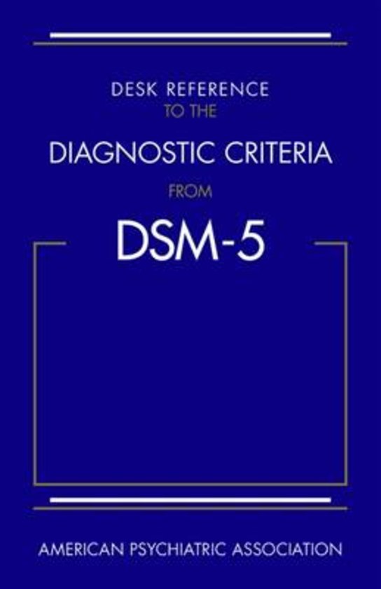 Summary of the entire DSM-5