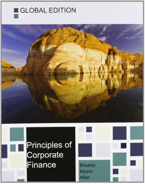Principles of Corporate Finance book solutions 11th edition CH1 - CH8 (Brealey, Myers, Allen)