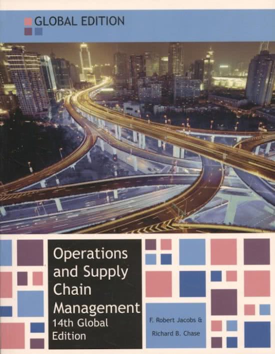 Summary Operations & Supply Chain Management
