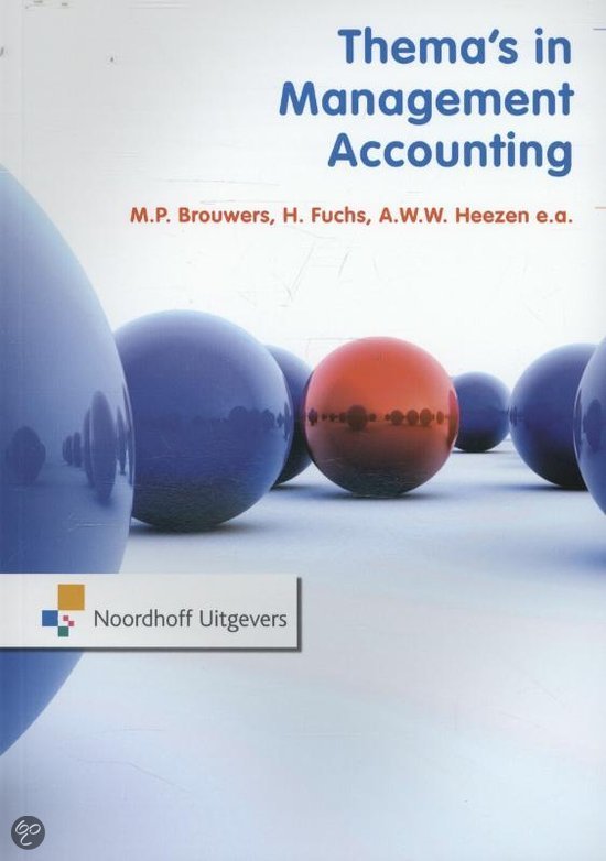 Thema\'s in management accounting RUG