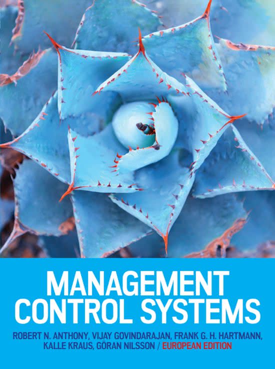 Samenvatting Management control boek   colleges