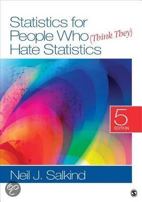 Book: Neil J. Salkind – Statistics for people who (think they) hate statistics, Summary Q2