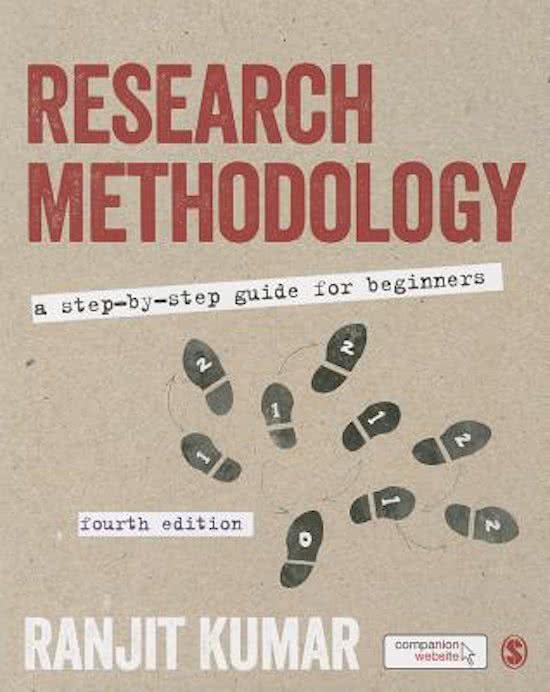 SUMMARY: Research Methodology by Ranjit Kumar