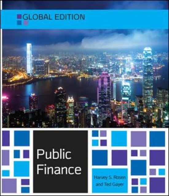 Volledige samenvatting Economie van de Publieke Sector (boek & hoorcolleges) - bestuurskunde jaar 2