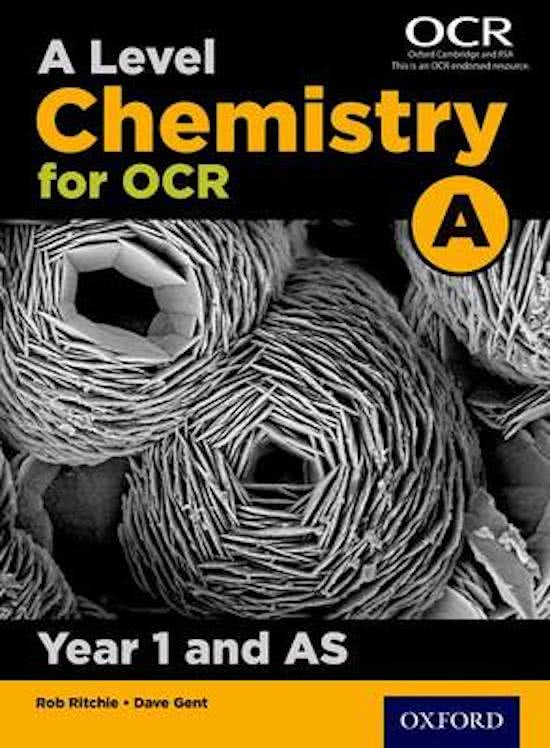 AS Chemistry A OCR  Summary, Post 2015 Spec