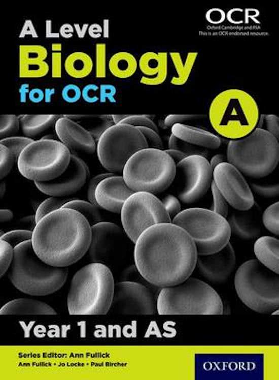 AS Biology A OCR Textbook Summary Notes, Post 2015 Spec