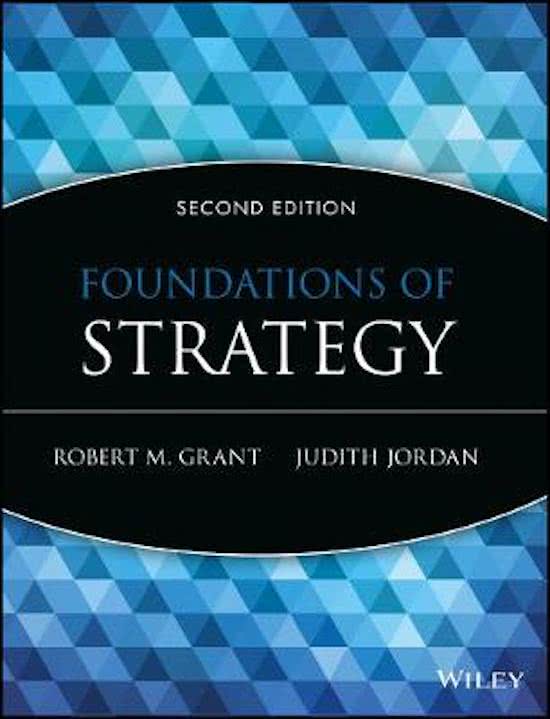 SAMENVATTING 'Foundations of Strategy' - Grant & Jordan