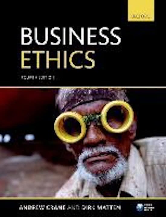 Summary - Business Ethics - Chapter 1-9