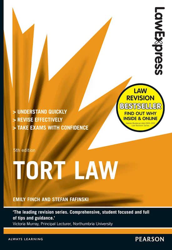Law Express: Tort Law (Revision Guide)