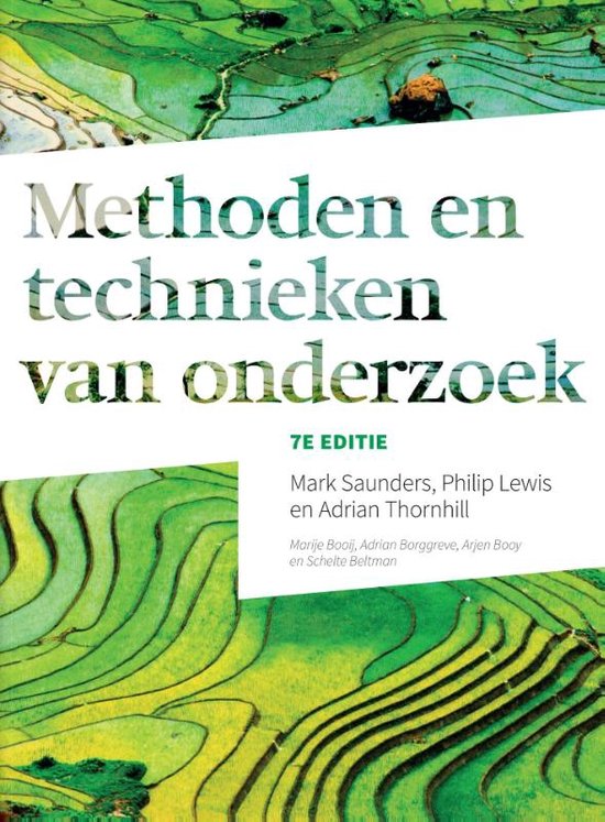 Samenvatting methodologie deeltentamen 2018-1 (Boek: statistische methoden en technieken H1 t/m 5)