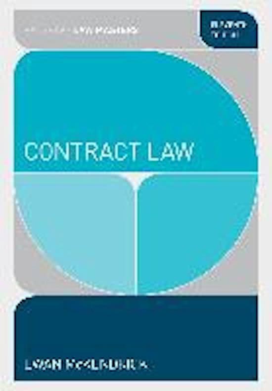 Summary - Formation of Contract (LL104 - Contract Law)
