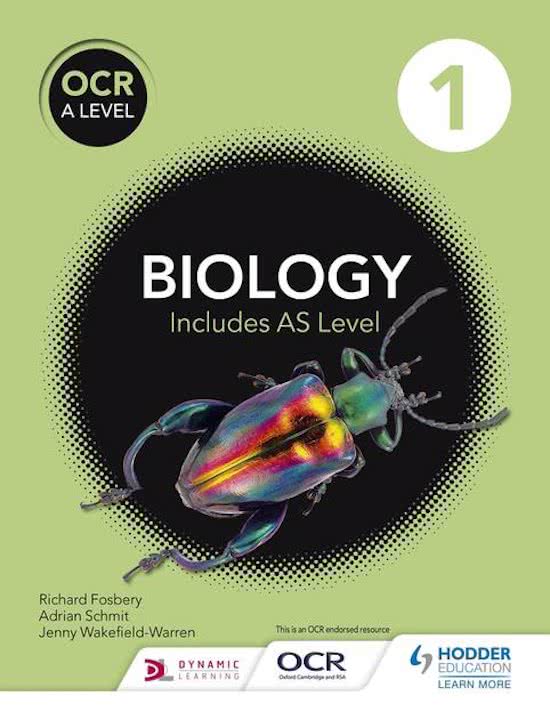 OCR A Level Biology - Module 2: Foundations in Biology, Enzymes