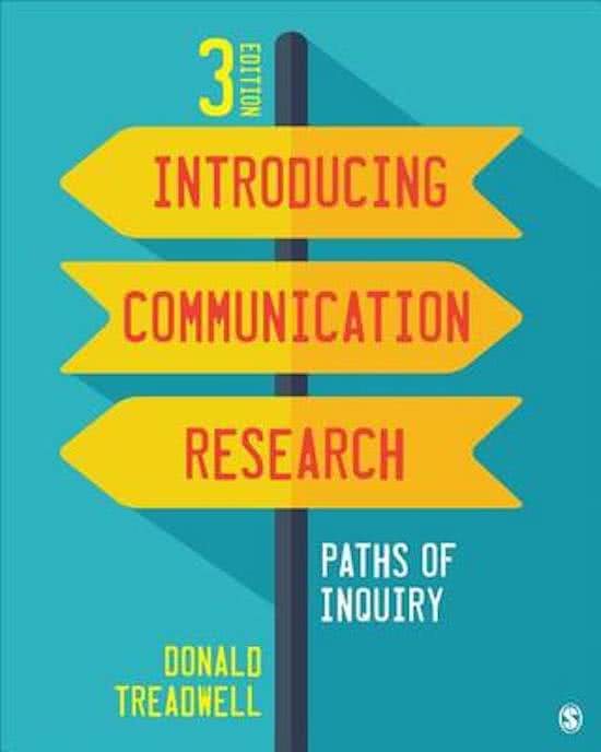Summary Introducing Communication Research, ISBN: 9781483379418  Methodology