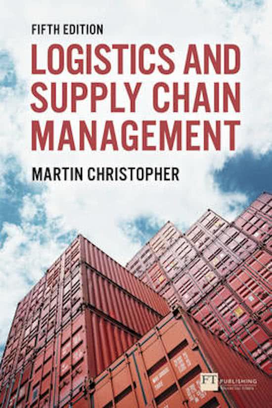 Logistics Summary - Chapter 11, 12, 14 & 15: Logistics & Supply Chain Management - Martin Christopher