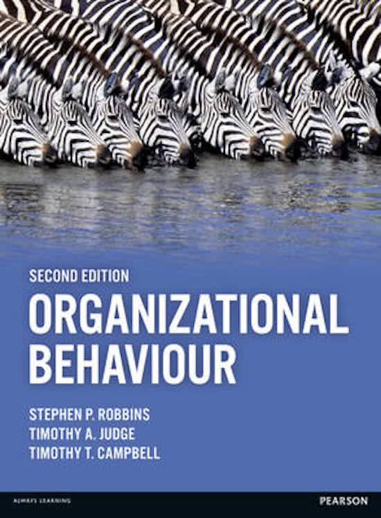 Summary of Organziational behaviour