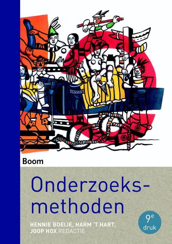 Hoorcollege en boek (Onderzoeksmethode van Scheepers, Tobi en Boeije). Deeltentamen 2 